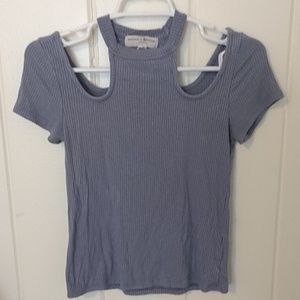 UO Dusty Lavender cut out tee